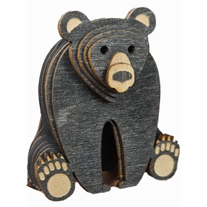 Woodscape Wonders - 3D Wooden Mini Bear Puzzles for wholesale by Made and Assembled