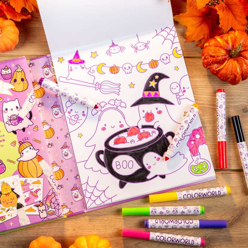 Simon & Schuster - Wholesale Coloring & Activity Book - Kids & Baby - ColorWorld: Spooky Sweet Halloween by8