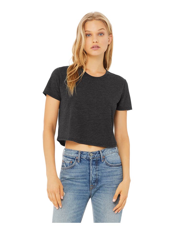 Total Apparel - Wholesale T-Shirt - Women's - Bella + Canvas Ladies' Flowy Cropped T-Shirt | B88823