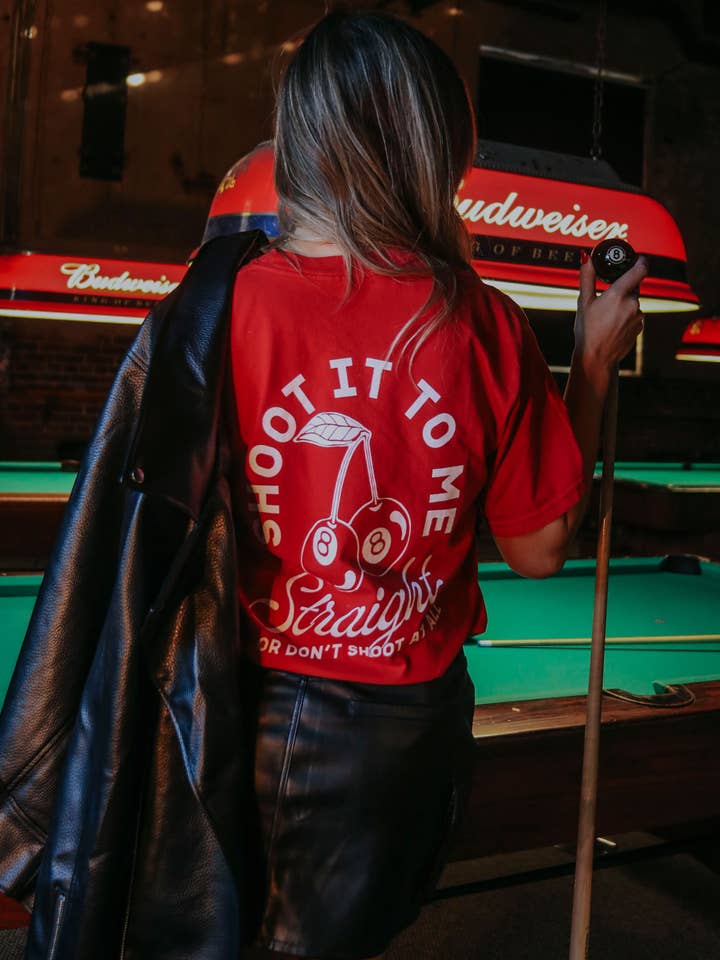 CHARLIE SOUTHERN - Wholesale Screen Printed T-Shirt - Women's - Straight Shooter T-Shirt (FRONT + BACK)