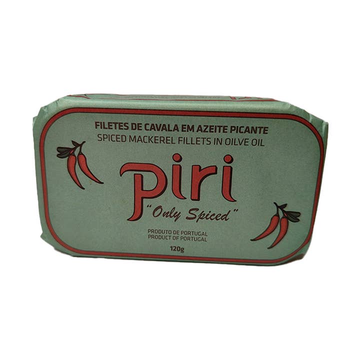 Filetes de Cavala Azeite Picante 120 gr Piri por atacado de AMPINHAL - Conservas de Peixe & Patés