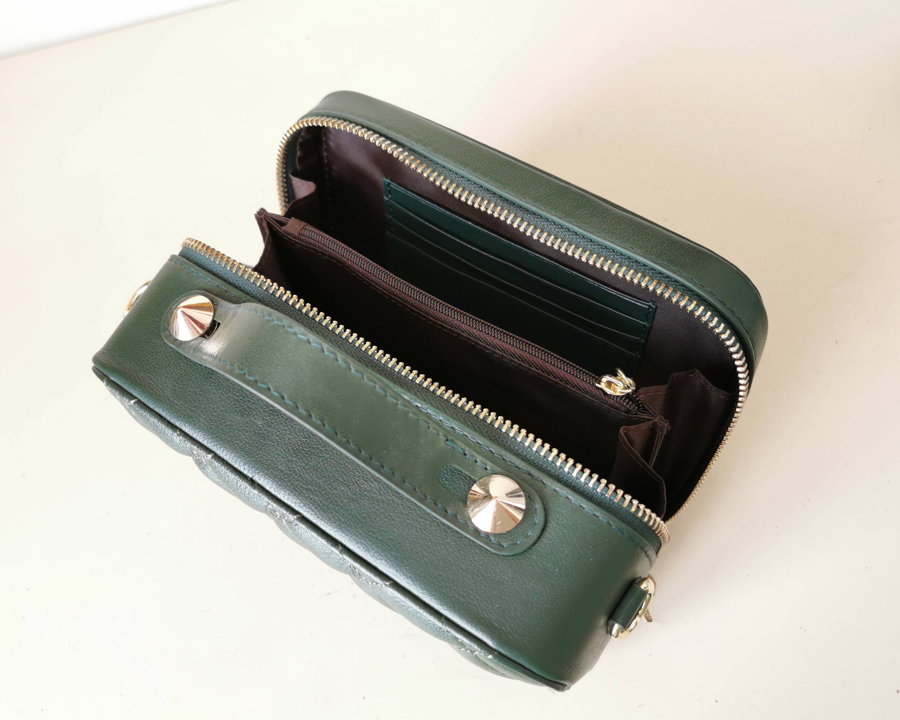 JULIA PARIS - Venta al por mayor Bolso con asas - Mujer - Bolso rectangular acolchado de piel suave de cordero4