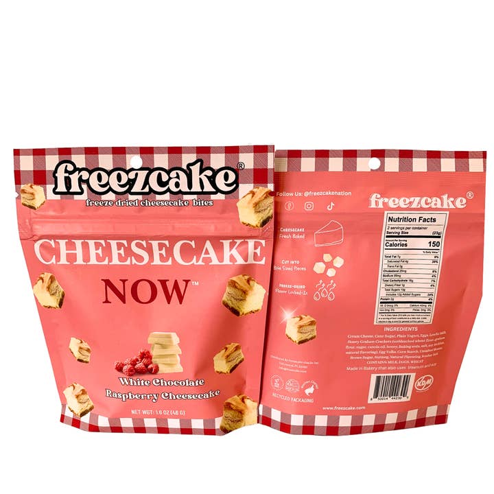 Freezcake - Wholesale Koekje - Freezcake met witte chocolade en frambozen1