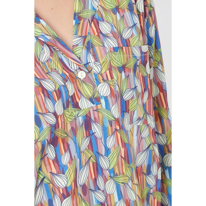 BanBat - Wholesale Dress - Women's - LAGA- D800 printed shirt dress