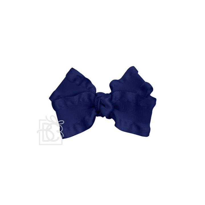 Beyond Creations, LLC - Wholesale Hair Bow - Kids - DOUBLE RUFFLE BOW ON CLIP76