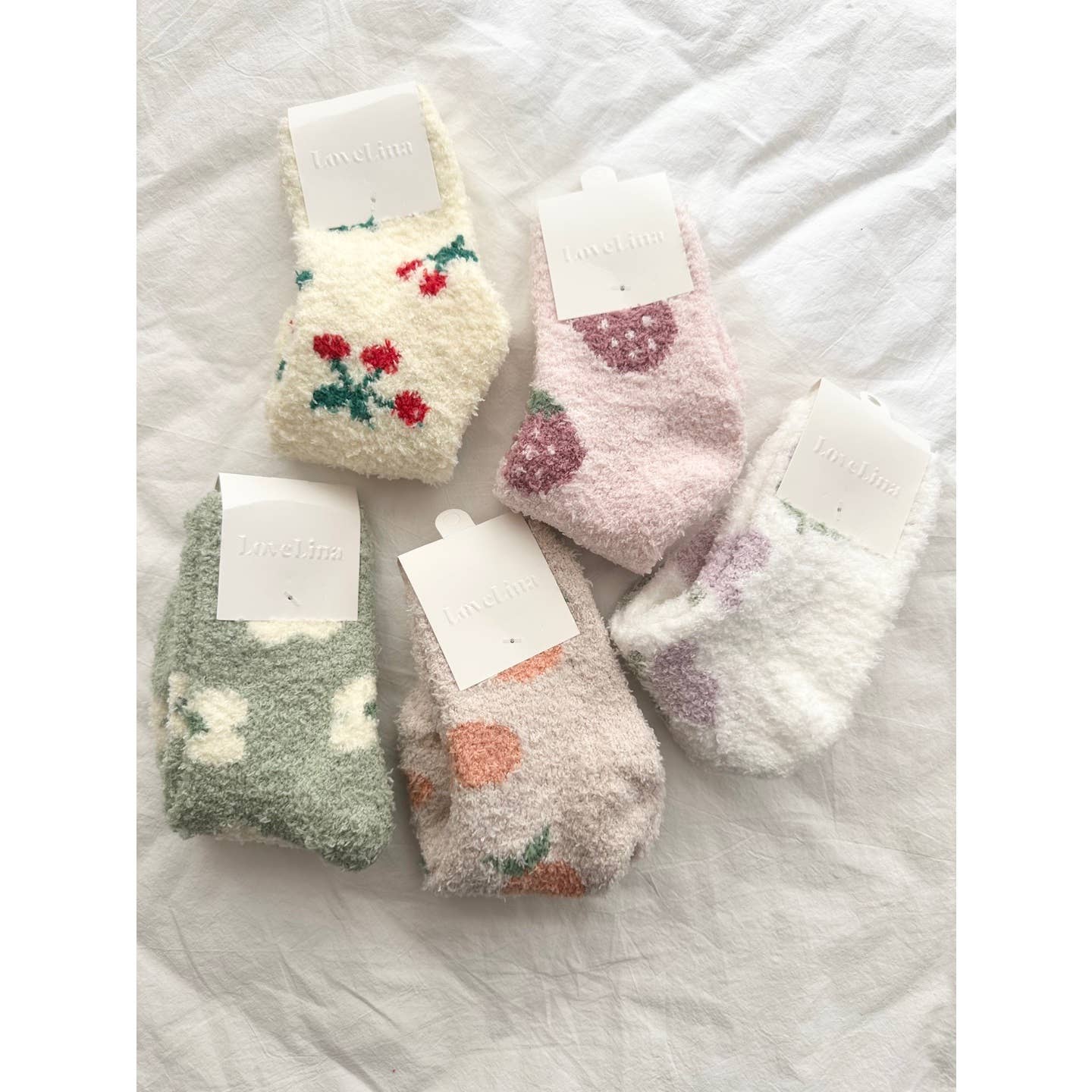 Assortito Calzini assortiti morbidi e caldi con motivo floreale per donna - JINDA in vendita all'ingrosso su Faire1