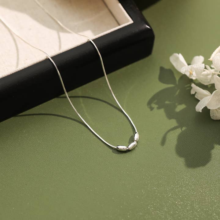 happyzzzsu - Vente Collier de perles - Collier en perles de rocaille en argent sterling6