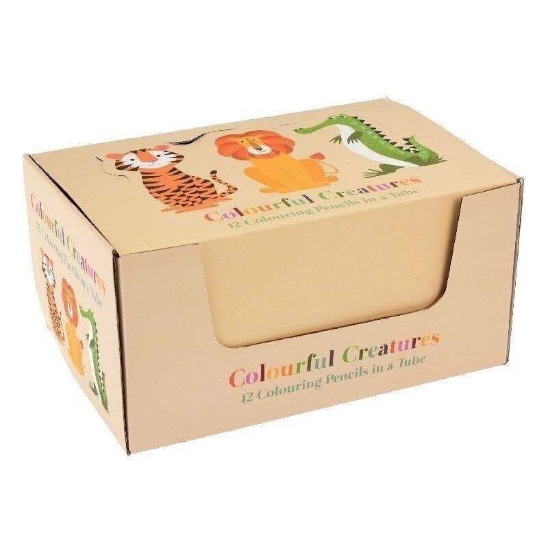 Rex B2B - UK – wholesale Coloured pencil – Tube of Colouring Pencils - Colourful Creatures3