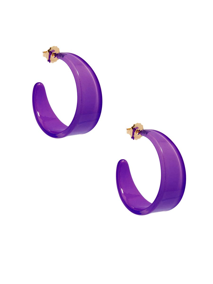 ZENZII Jewelry - Wholesale Hoop Earrings - Chunky Resin Hoop Earring7