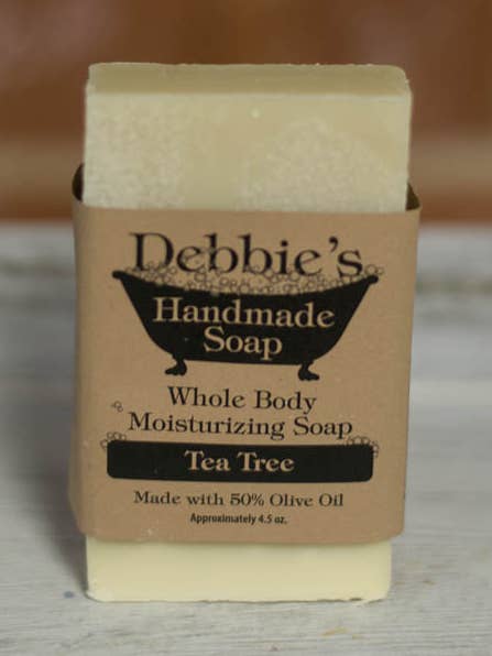 Teebaum, handgemachte Seife, 50% Olivenöl für den Großhandel von Debbie's Handmade Soap