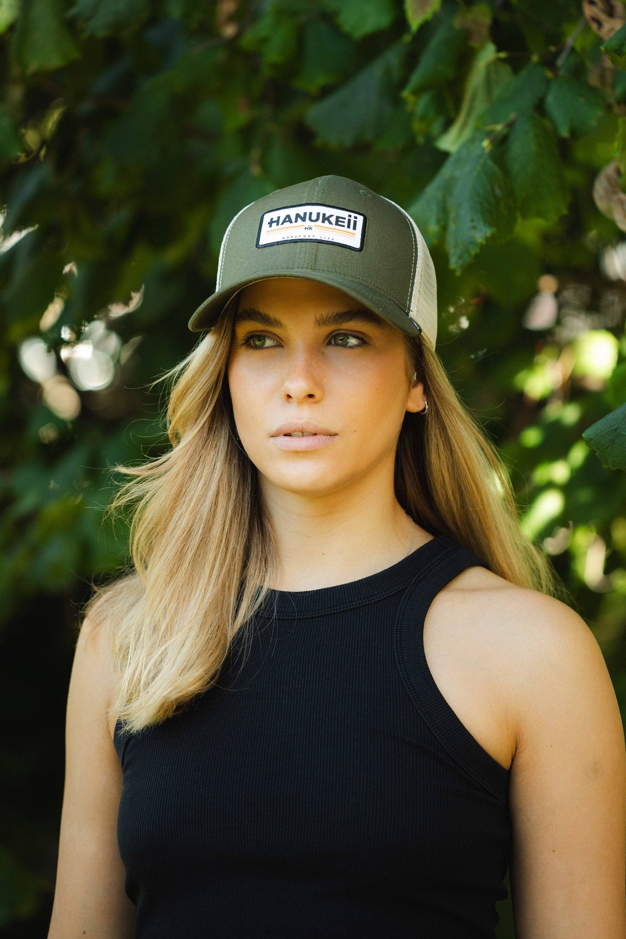 Indicom Brands - Wholesale Trucker Hat - Unisex - Barefoot Green / Beige5