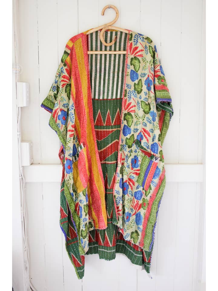 Renew Vintage - Wholesale Kimono – Women's - Kantha Ruana10