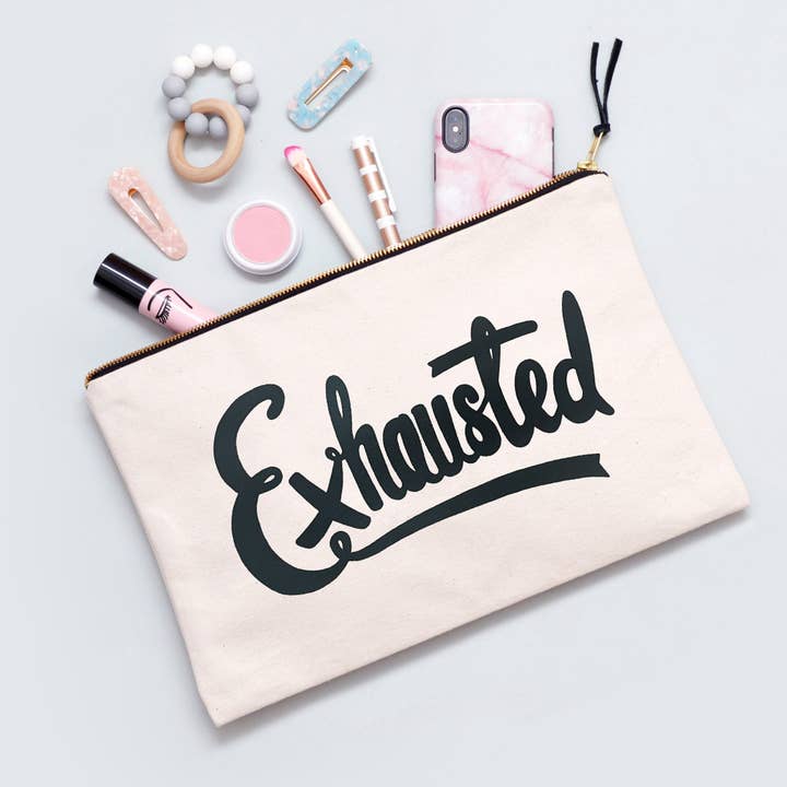Exhausted - Extra Large Pouch for wholesale by Alphabet Bags
