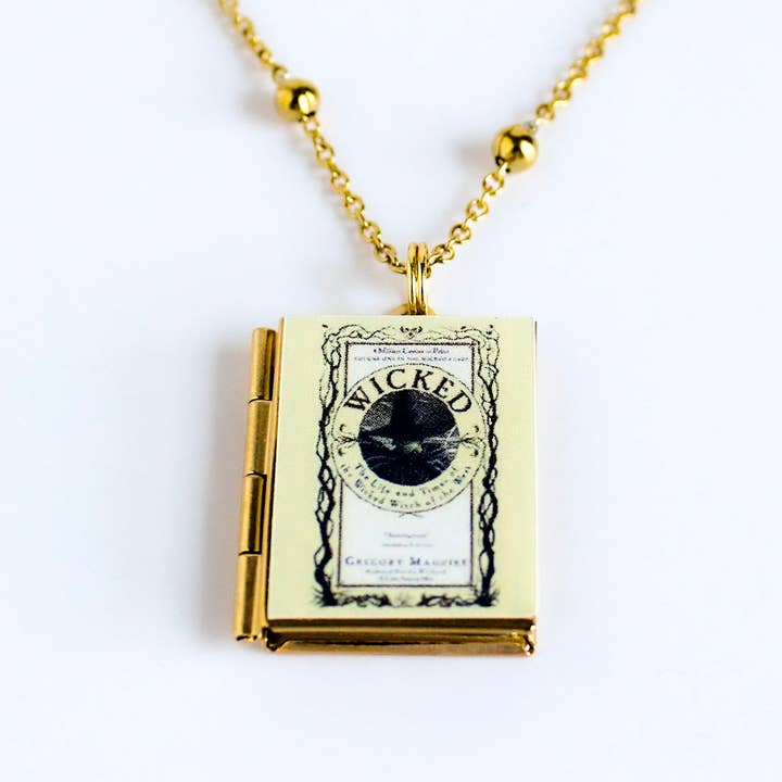 Can'tdles & Co. - Wholesale Locket Necklace - Wicked Book Locket Necklace Reader Gift1