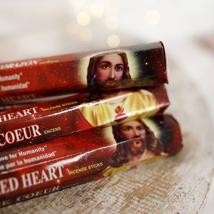 6 confezioni di incenso Green Tree - Sacro Cuore per la vendita all'ingrosso da parte di Ethike.eu