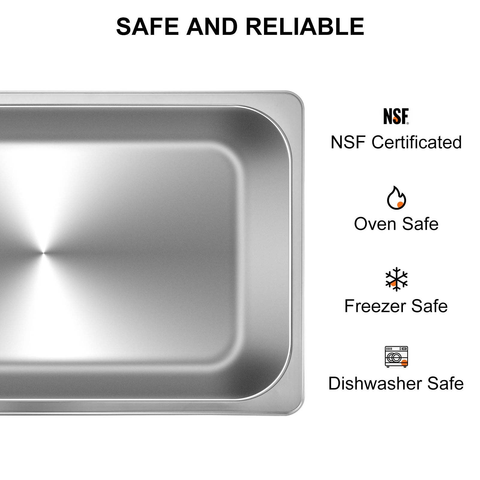 BlakOutlet - Wholesale Baking Dish - Buffet Chafing Dishes  Gastronorm Pans Steam Table Pans Tray Stainless Steel Food Container6