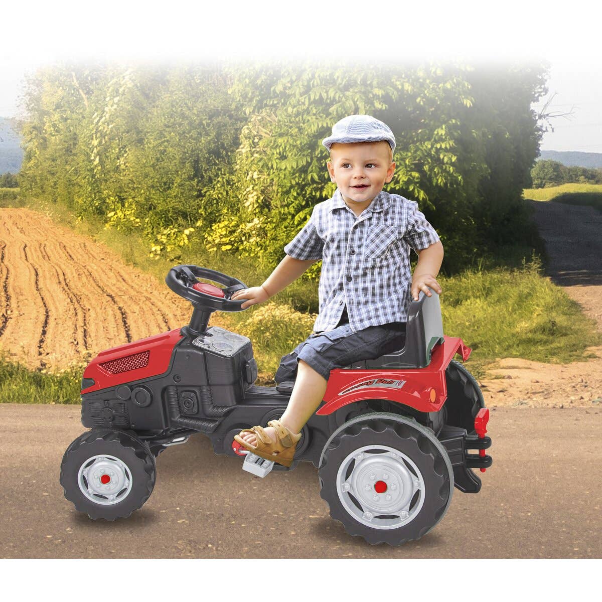 mhw24 - Wholesale Toy Car/Truck - Kids - Strong Bull red pedal tractor8