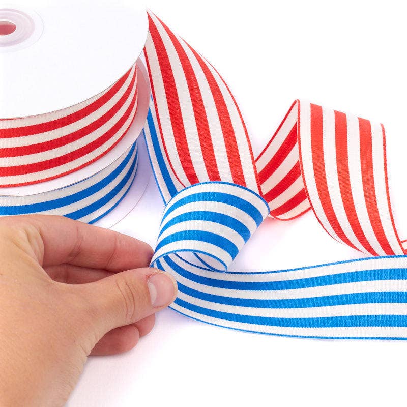 Factory Direct Craft - Vendita all'ingrosso Nastri - Confezione regalo - Nastro a righe da 3,8 cm x 9,1 m - Colori selezionati6