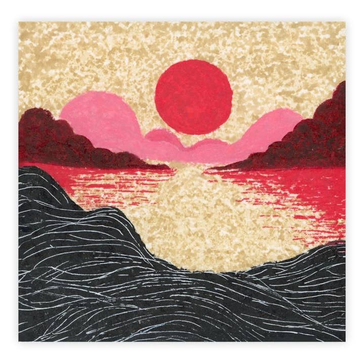 Abstrato Pôr do Sol Paisagem Impressão de arte impressionista por atacado de ArtbyHaise