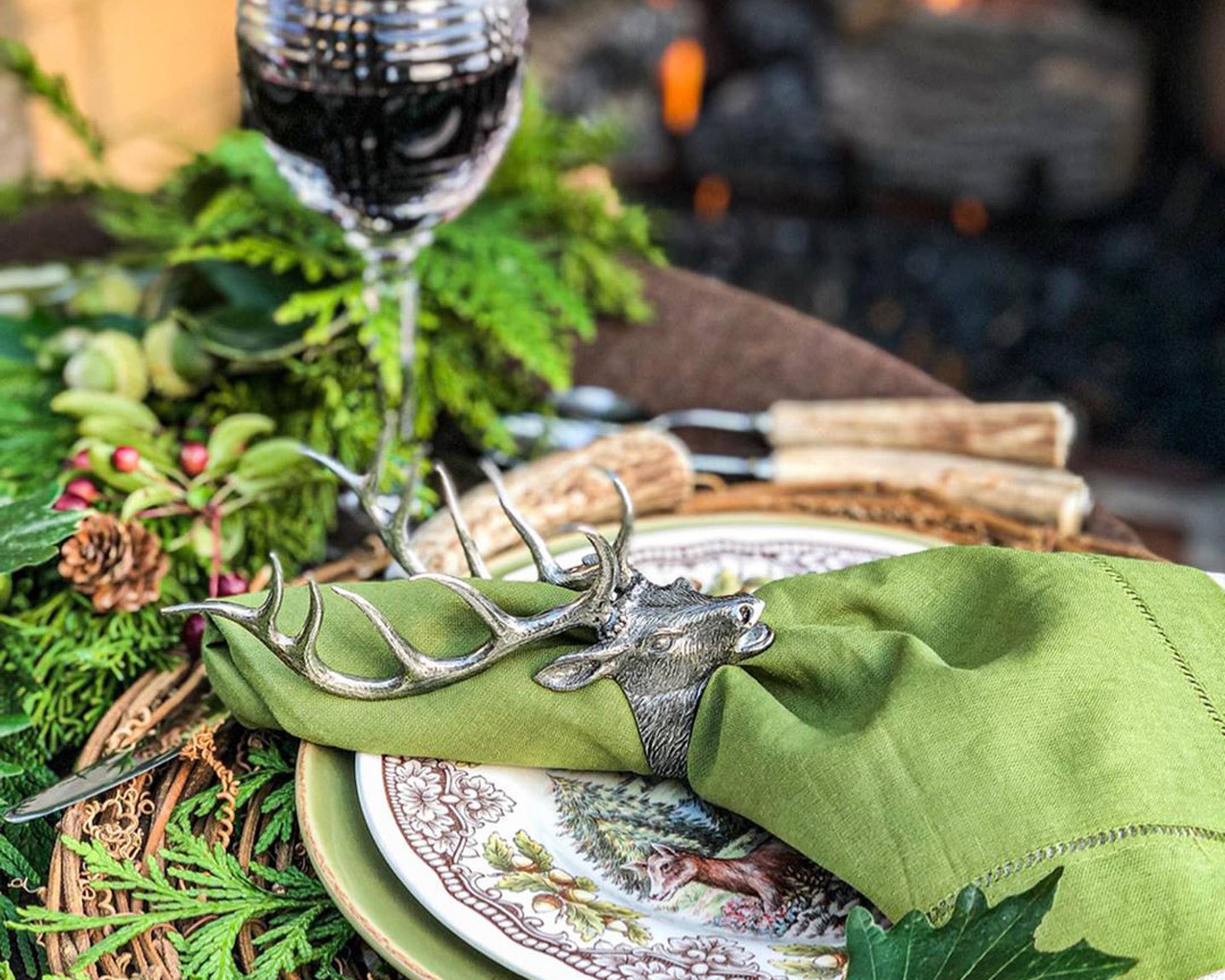 Vagabond House - Wholesale Napkin Ring - Elk Head Napkin Ring4