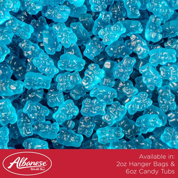 Candy Supply Co - Wholesale Gummy - Blue Raspberry Bears By Albanese1