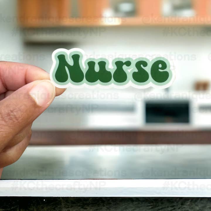 Pegatina de vinilo - Enfermera retro para venta al por mayor de Wholesale By Kendranique