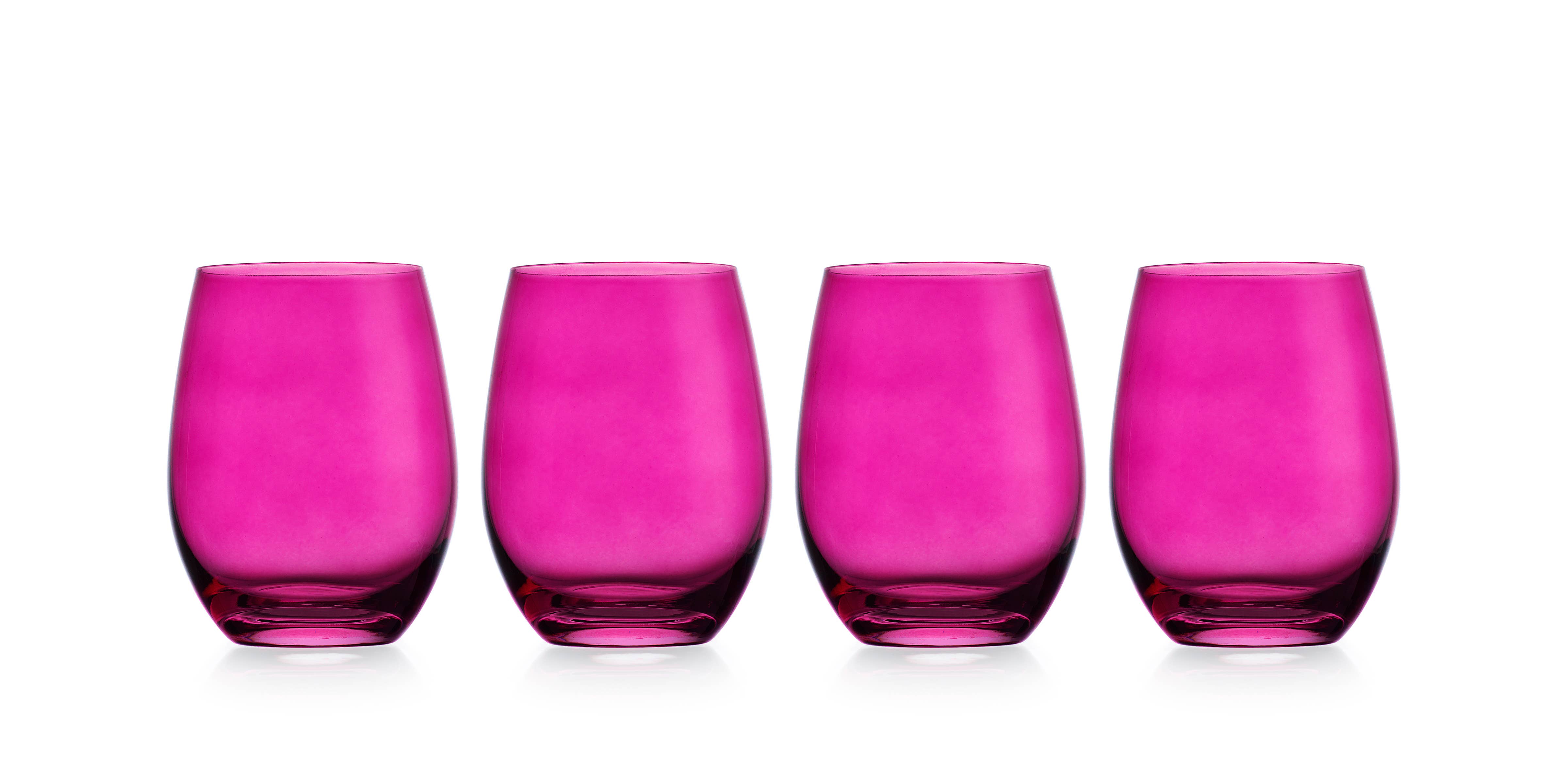 Godinger – Copo de vinho por atacado – Conjunto de Quatro Copos de Vinho sem Pé Veneto - Várias cores disponíveis3