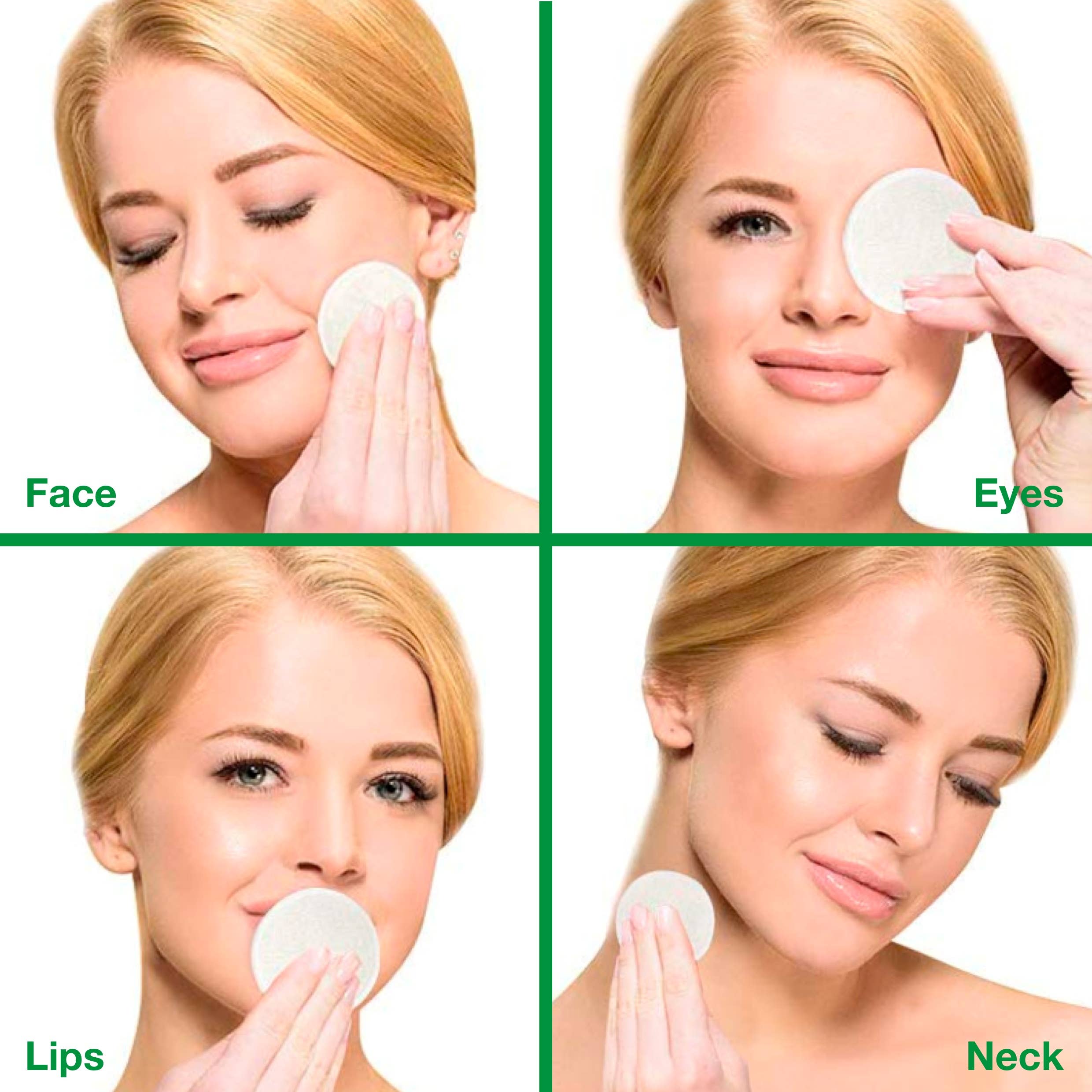 Auklett – Engroshandel Makeupfjerner – Bambus Makeup Remover Pads (hvid)4