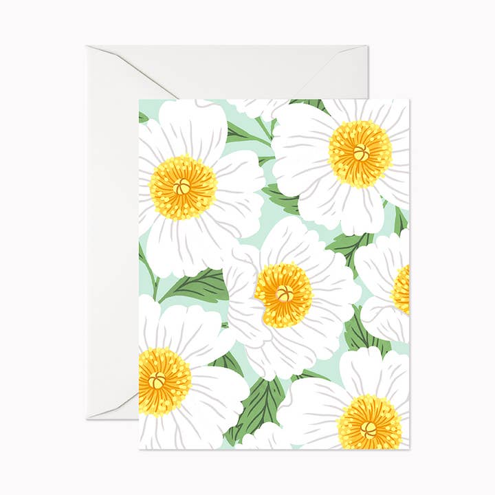 Peony Dance | Everyday Greeting Card for wholesale by Linden Paper Co.