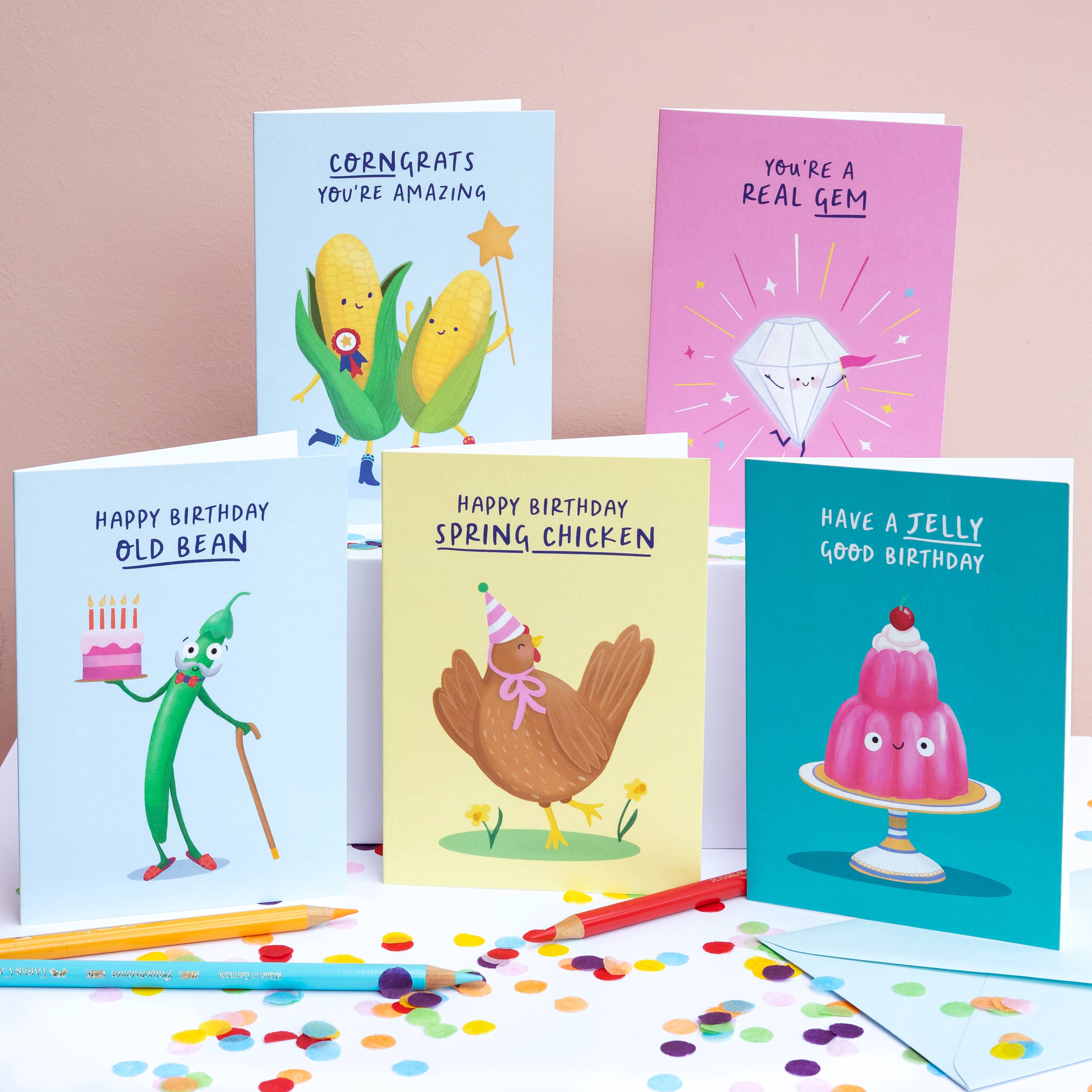 Painted Parasol Studio – wholesale Birthday card – Old Bean Birthday Card - For Men - Grandad1