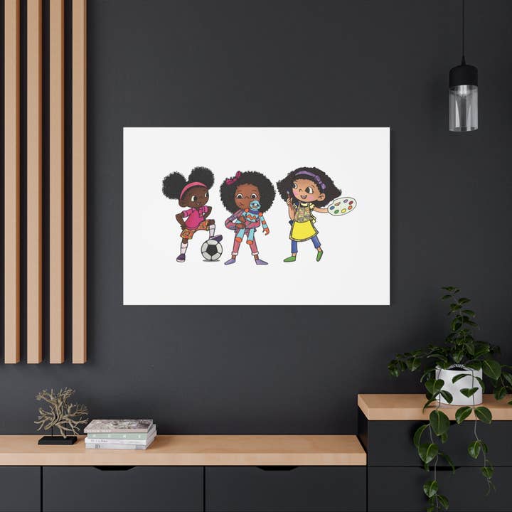 Ikuzi Dolls - Wholesale Art Print - Kids & Baby - Kids' Canvas Wall Art - Playful Characters for Creative Spaces122
