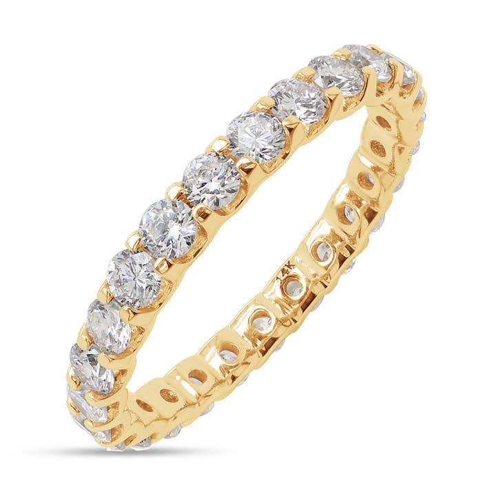 Der Else Band Ring - 14K Massivgold mit im Labor gezüchteten Diamanten für den Großhandel von Lolovivi Jewelry