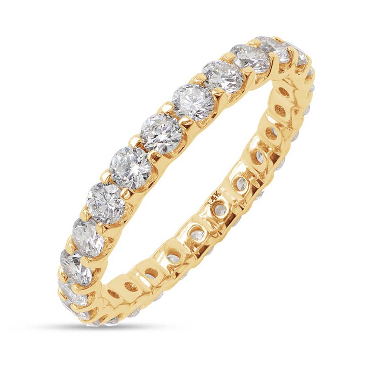 The Else Band Ring - 14K Solid Gold with Lab-Grown Diamonds for wholesale by Lolovivi Jewelry