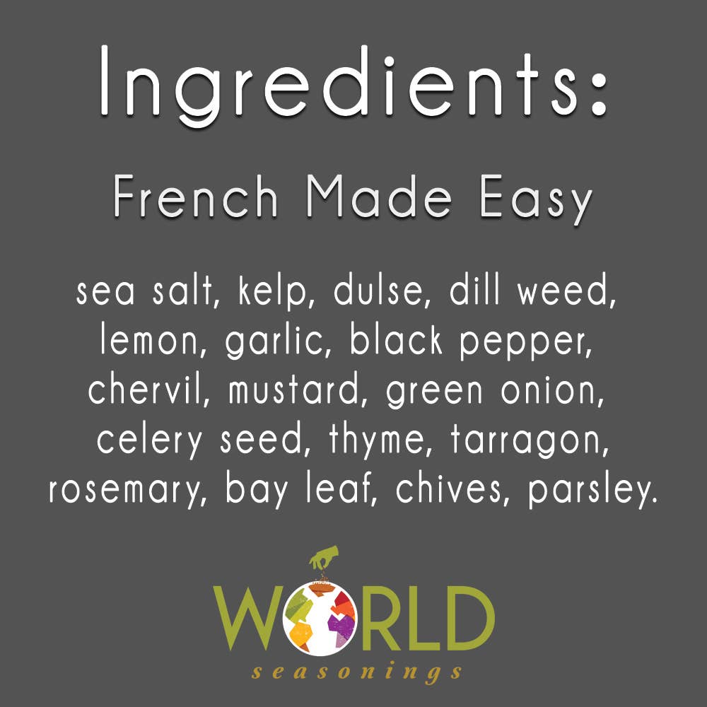 World Seasonings, LLC - Vendita all'ingrosso Mix di spezie secche - Condimento facile da usare in francese — tutto naturale, senza glutine3