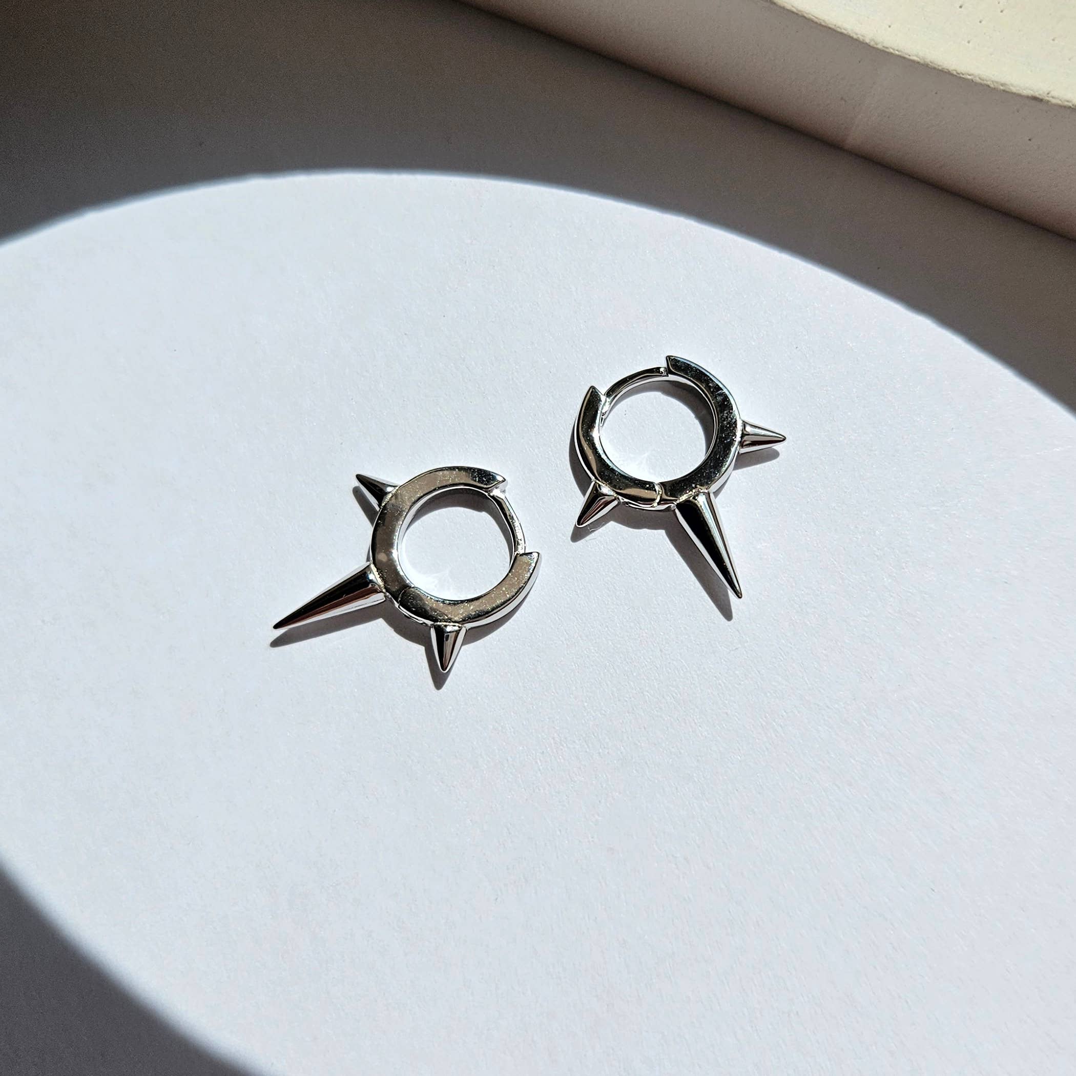 HolyBang Jewels - Wholesale Huggie Earrings - SPIKE HUGGIE EARRINGS - E-H1018 / E-H10414