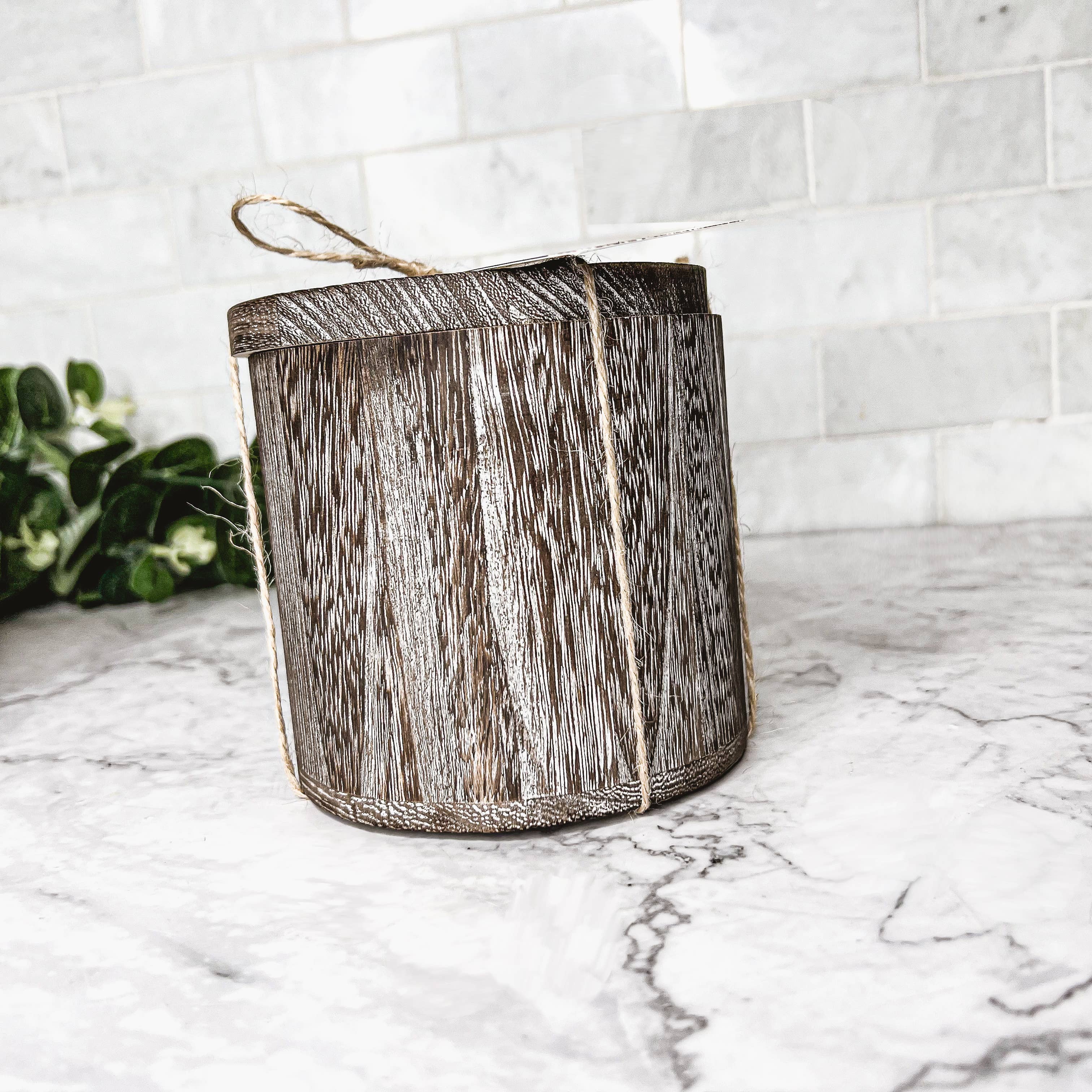 Gia Roma – Großhandel Kerze im Glas / gefüllte Kerze – Einzigartige Kerzen – Wiederverwendbares Paulownia-Holzgefäß mit Deckel1