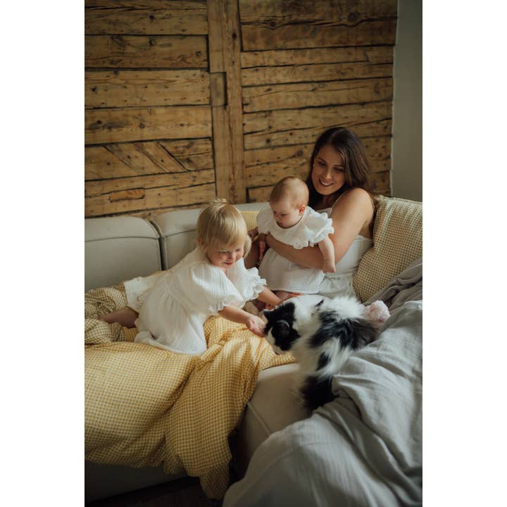 TISU - Wholesale Bedding set - TISU muslin duvet cover set, sizes for kids & adults, Beige Check3