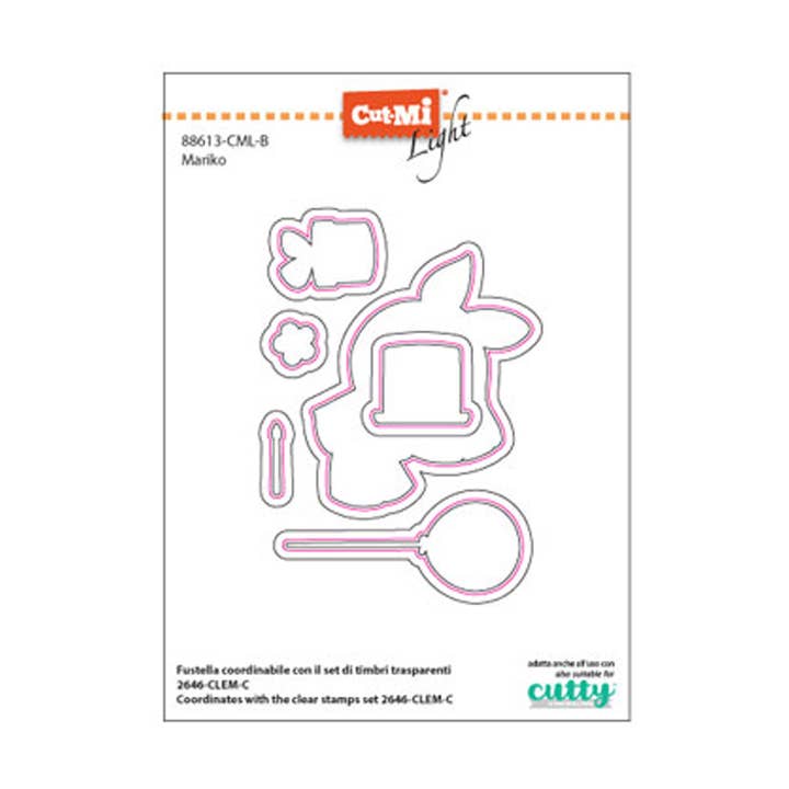 Thin dies for Mariko clear stamps for wholesale by Impronte D'Autore