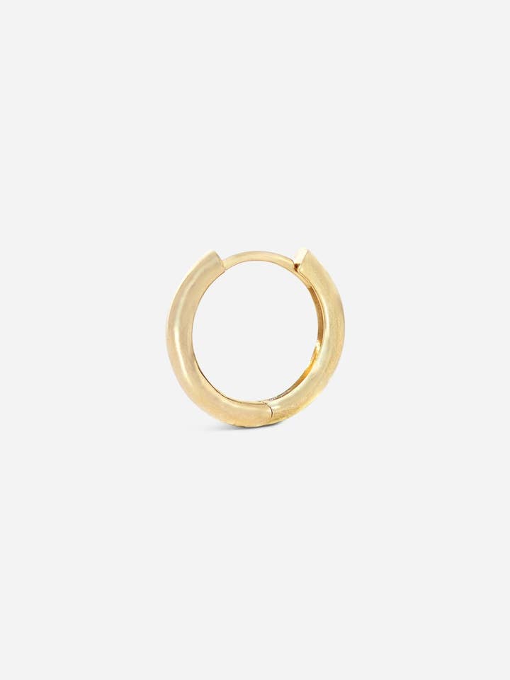 Small Gold Lock Hoop | Single for wholesale by Porter Lyons