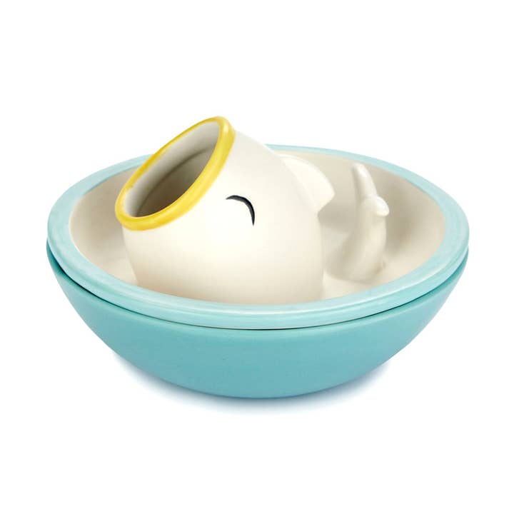 Balvi - Wholesale Decorative Plate/Dish/Bowl - Snack bowl, Hungry Fish, blue, ceramic0