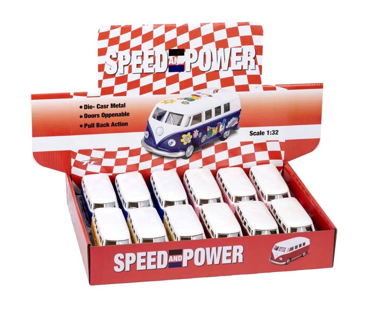 Magni ApS - Wholesale Toy Car/Truck - Kids - VW bus original, die-cast metal scale 1:321