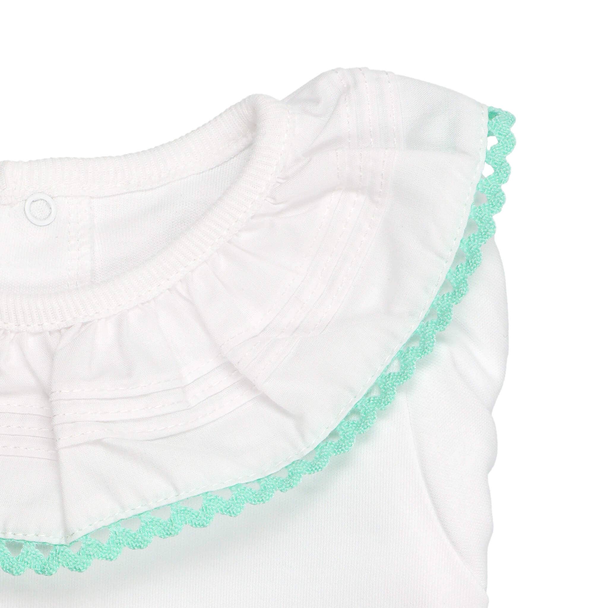 Bean Baby Clothes - Wholesale Bodysuit (Non-Footed) - Baby - Cotton Baby Bodysuit Onesie with Greek Lace Collar18