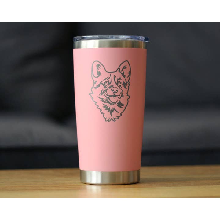 bevvee - Venta al por mayor Vaso termo - Vaso de viaje con aislamiento facial de Corgi, regalo para perros Welsh Corgi4