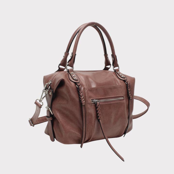 BESTINI - Wholesale Top Handle Bag - Women's - Small vintage bowling bag with multiple zips1