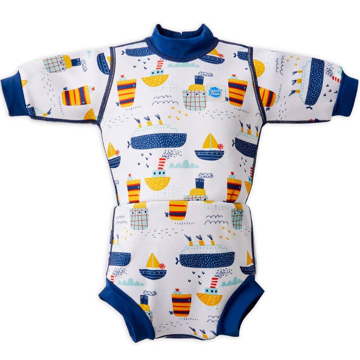 Happy Nappy™ Wetsuit Tug Boats for wholesale by Splash About Australia