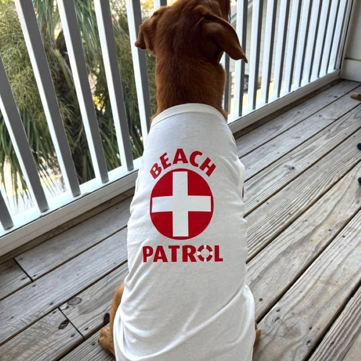 Doggie Design – Engroshandel Trøje - Hund – Strandpatrulje Hundetrøje - Hvid2