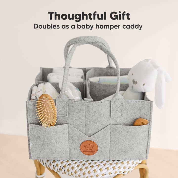 Classic Gray Original Baby Diaper Caddy Organizer for Nursery, Storage for wholesale on Faire