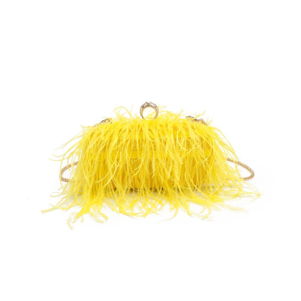 Moda Luxe - Wholesale Clutch Bag - Women's - Harlow Feather Evening Bag53