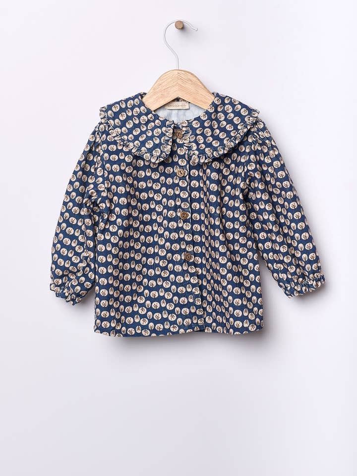 Floral bombazine blouse | HAPPY GIRL for wholesale by Wedoble: sustainable children's fashion