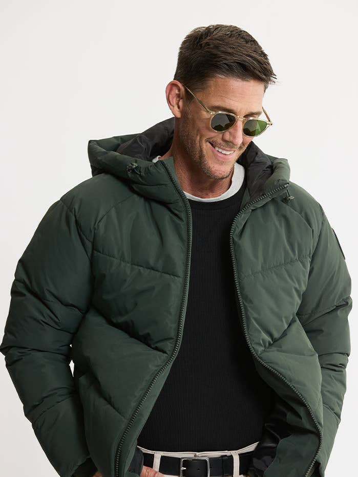Quilted Hooded Puffer Jacket for wholesale by JACHS NY